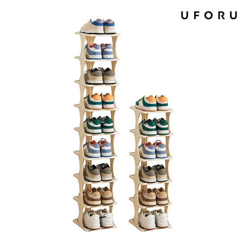 6/9-Tier Vertical Detachable Stackable Shoe Rack