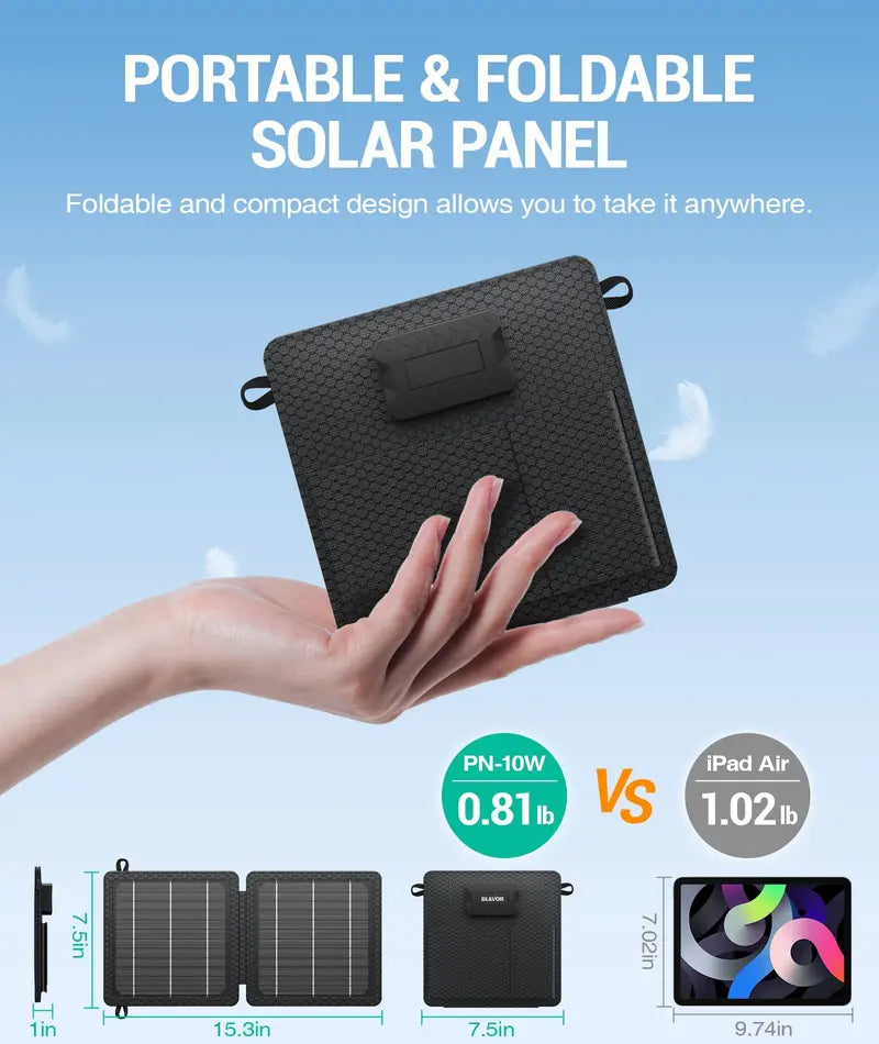 10W Portable Folding Solar Panel
